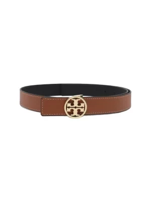 TORY BURCH Skórzany dwustronny pasek 1" Miller