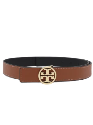 TORY BURCH Skórzany dwustronny pasek 1" Miller