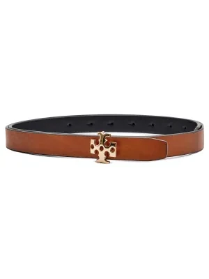 TORY BURCH Skórzany dwustronny pasek