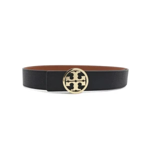 TORY BURCH Skórzany dwustronny pasek Miller