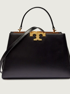TORY BURCH Skórzany kuferek Eleanor czarny