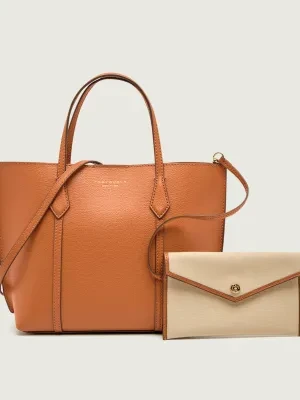 TORY BURCH Skórzany kuferek + saszetka Perry Small