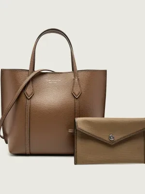 TORY BURCH Skórzany kuferek + saszetka Perry Small