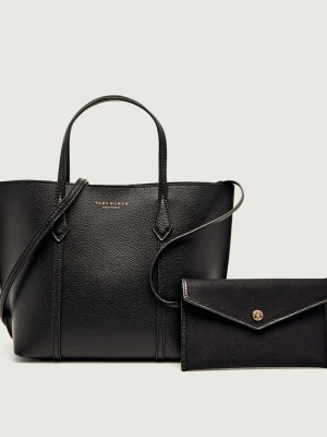 TORY BURCH Skórzany kuferek + saszetka Perry Small