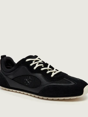 TORY BURCH Sneakersy Field | zamsz czarny