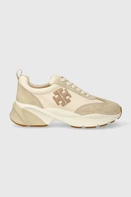 Tory Burch sneakersy Good Luck Trainer kolor beżowy 83833.700.N