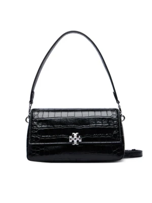 Tory Burch Torebka Charlie Embossed Croc Small Shoulder Bag 183522 Czarny