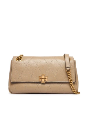 Tory Burch Torebka Charlie Quilted Small Shoulder Bag 185829 Kremowy