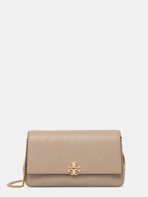 Tory Burch torebka crossbody damska skórzana Charlie beżowy