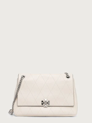 Tory Burch torebka crossbody damska skórzana Charlie beżowy