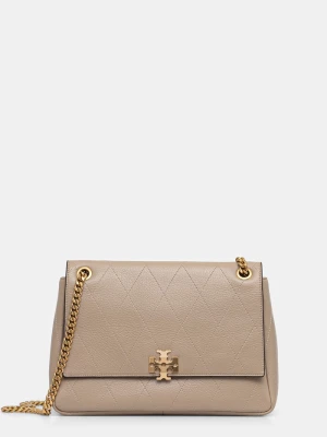 Tory Burch torebka crossbody damska skórzana Charlie beżowy