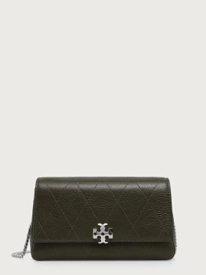 Tory Burch torebka crossbody damska skórzana Charlie zielony