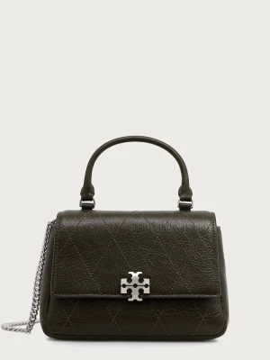 Tory Burch torebka crossbody damska skórzana Charlie zielony