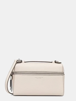 Tory Burch torebka crossbody damska skórzana Romy beżowy