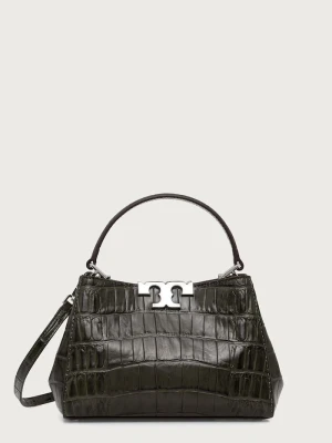 Tory Burch torebka damska z wiskozy Eleanor zielony