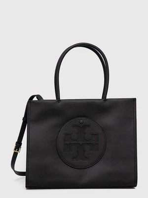 Tory Burch torebka Ella Bio Small Tote- Black kolor czarny