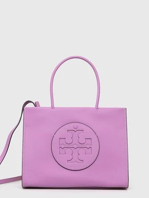 Tory Burch torebka Ella Bio Small Tote- Bright Amethyst kolor fioletowy