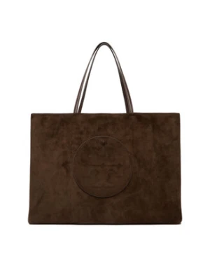 Tory Burch Torebka Ella Suede Tote 170980 Brązowy