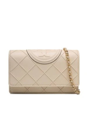 Tory Burch Torebka Fleming Soft Chain Wallet 138853 Beżowy