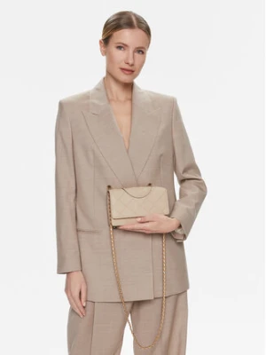 Tory Burch Torebka Fleming Soft Chain Wallet 138853 Beżowy