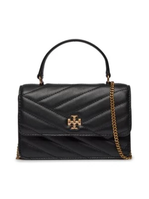 Tory Burch Torebka Kira Chevron Mini Top Handle Chain Wallet 152356 Czarny