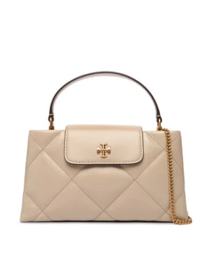 Tory Burch Torebka Kira Diamond Quilt East-West Top Handle 174999 Beżowy
