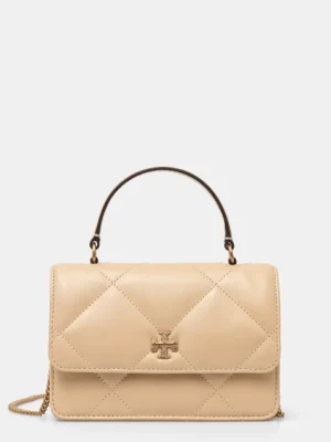 Tory Burch torebka Kira kolor beżowy 162143.700