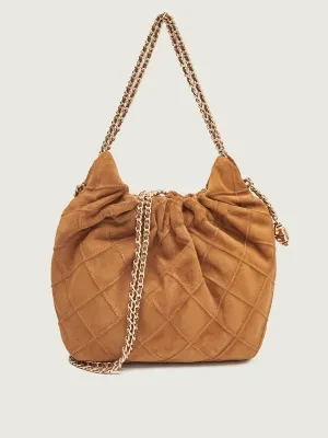 TORY BURCH Torebka na ramię Fleming | zamsz