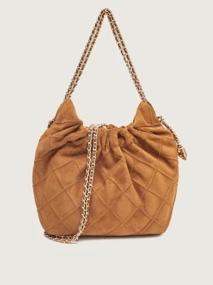 TORY BURCH Torebka na ramię Fleming | zamsz