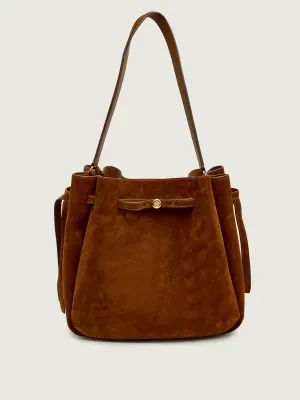 TORY BURCH Torebka na ramię Romy | zamsz