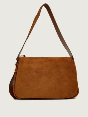 TORY BURCH Torebka na ramię Romy | zamsz