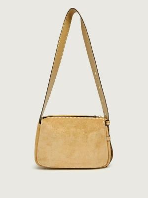TORY BURCH Torebka na ramię ROMY | zamsz