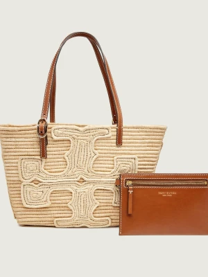 TORY BURCH Torebka na ramię + saszetka Ella | Tory Burch x Doum | z dodatkiem skóry