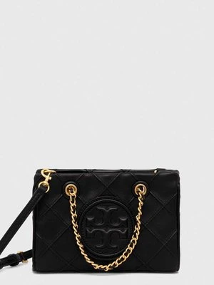 Tory Burch torebka skórzana dwustronna Fleming Soft Mini Chain kolor czarny 152334.001