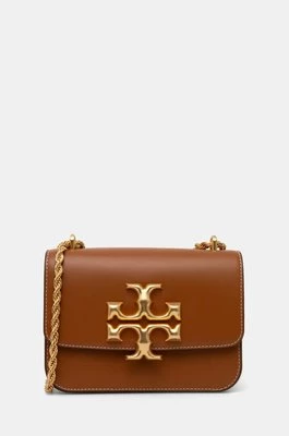 Tory Burch torebka skórzana Eleanor kolor brązowy 73589