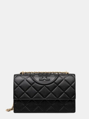 Tory Burch torebka skórzana Fleming kolor czarny 164799-001
