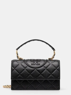 Tory Burch torebka skórzana Fleming kolor czarny 164800-001