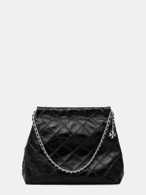 Tory Burch torebka skórzana Fleming kolor czarny 165170-001