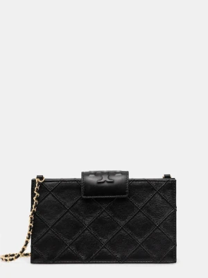 Tory Burch torebka skórzana Fleming kolor czarny 167250-001