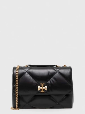 Tory Burch torebka skórzana Kira Diamond Quilt czarny