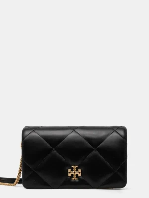 Tory Burch torebka skórzana Kira Diamond Quilt kolor czarny 158624-001