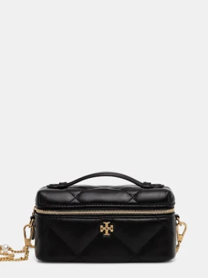 Tory Burch torebka skórzana Kira Diamond Quilt kolor czarny 178159-001