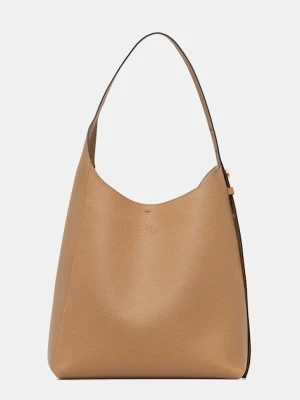 Tory Burch torebka skórzana Romy Hobo kolor beżowy 170964-227
