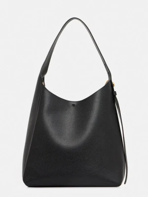 Tory Burch torebka skórzana Romy Hobo kolor czarny 170964-001