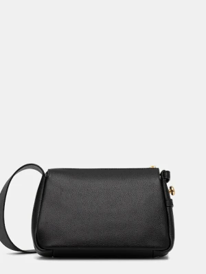 Tory Burch torebka skórzana Romy Small Shoulder kolor czarny 176674.001