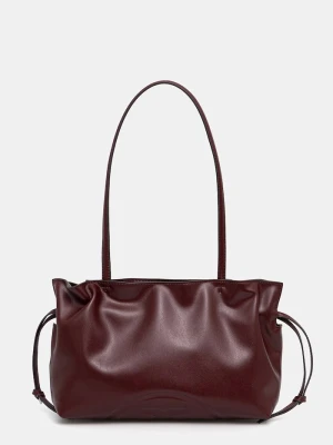 Tory Burch torebka tote damska z imitacji skóry Ella bordowy