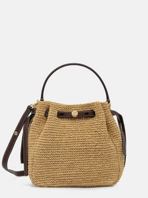 Tory Burch torebka worek damska pleciona Romy