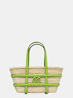 Tory Burch torebka z rafii Ella Straw kolor beżowy 169396-300