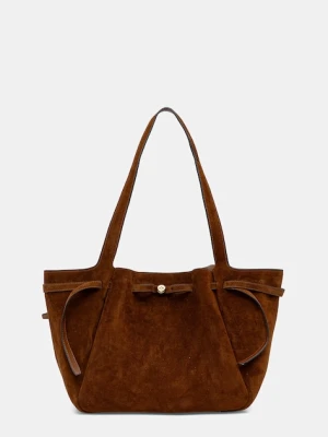 Tory Burch torebka zamszowa Romy Suede Tote