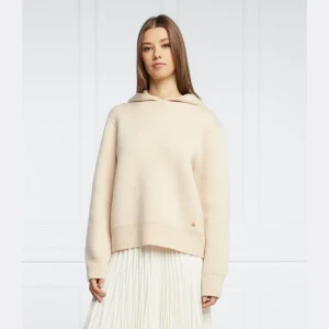 TORY BURCH Wełniana bluza | Regular Fit | z dodatkiem kaszmiru